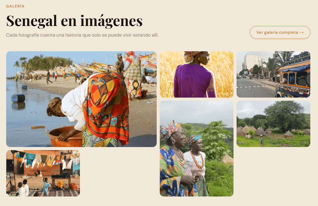 Senegal gallery with lightbox